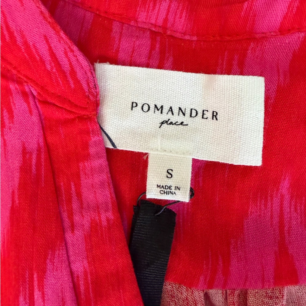 Pomander Place Pink Chevron V-Neck Dress - Picture 4 of 6